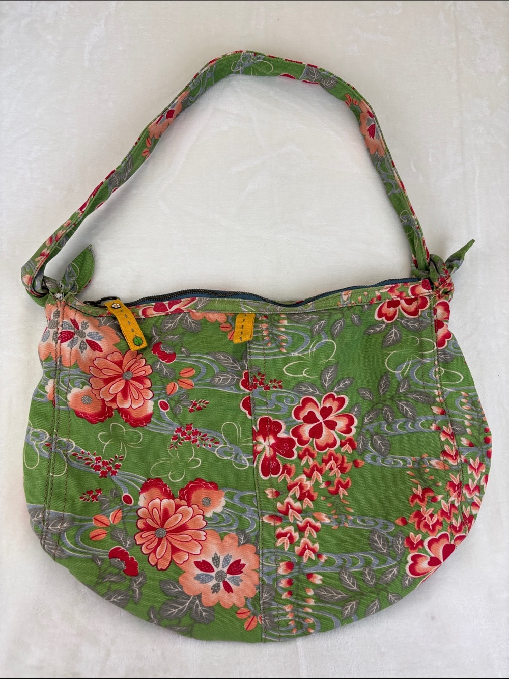 LUCKY BRAND Vintage Y2K Floral Large Canvas Tote Bag